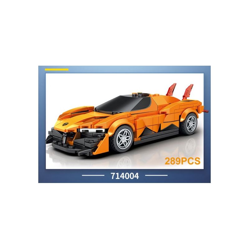 SEMBO 714004 non  BK.8 XE POLO HOLY RIDER CỔNG APOLLO EVO bộ đồ chơi xếp lắp ráp ghép mô hình Speed Champions Racing Cars Đua Xe Công Thức 289 khối