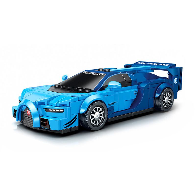 SEMBO 714003 non Lego BK.8 BUGATTI CHIRON bộ đồ chơi xếp lắp ráp ghép mô hình Speed Champions Racing Cars Đua Xe Công Thức 263 khối