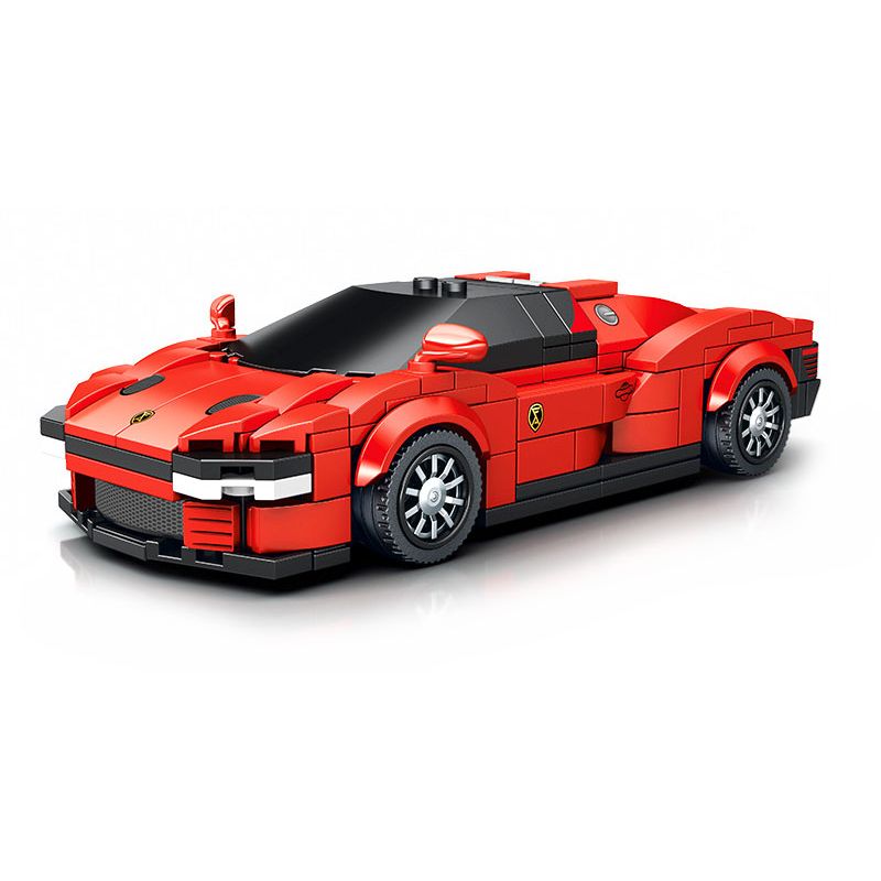 SEMBO 714002 non Lego BK.8 FERRARI BLAZING XE CỬA DAYTONA SP3 bộ đồ chơi xếp lắp ráp ghép mô hình Speed Champions Racing Cars FERRARI DAYTONA SP3 Đua Xe Công Thức 229 khối