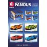 SEMBO 714002 non  BK.8 FERRARI BLAZING XE CỬA DAYTONA SP3 bộ đồ chơi xếp lắp ráp ghép mô hình Speed Champions Racing Cars FERRARI DAYTONA SP3 Đua Xe Công Thức 229 khối
