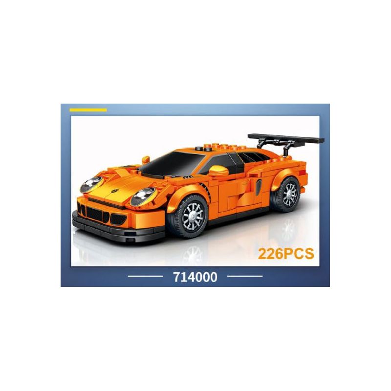 SEMBO 714000 non  PORSCHE 911 bộ đồ chơi xếp lắp ráp ghép mô hình Speed Champions Racing Cars Đua Xe Công Thức 226 khối