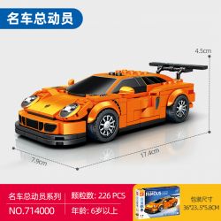 SEMBO 714000 non  PORSCHE 911 bộ đồ chơi xếp lắp ráp ghép mô hình Speed Champions Racing Cars Đua Xe Công Thức 226 khối