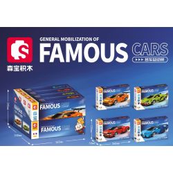 SEMBO 714000 non  PORSCHE 911 bộ đồ chơi xếp lắp ráp ghép mô hình Speed Champions Racing Cars Đua Xe Công Thức 226 khối