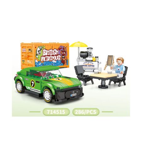 SEMBO 714515 non  THẾ GIỚI XE SANG bộ đồ chơi xếp lắp ráp ghép mô hình Speed Champions Racing Cars Đua Xe Công Thức 286 khối