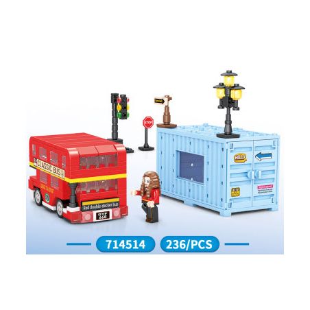 SEMBO 714514 non  THẾ GIỚI XE SANG bộ đồ chơi xếp lắp ráp ghép mô hình Speed Champions Racing Cars Đua Xe Công Thức 236 khối