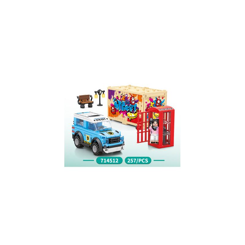 SEMBO 714512 non Lego THẾ GIỚI XE SANG bộ đồ chơi xếp lắp ráp ghép mô hình Speed Champions Racing Cars Đua Xe Công Thức 257 khối