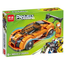 MINGDI LEIBAO K0523 0523 non  GÓI XE SANG 8 MẪU bộ đồ chơi xếp lắp ráp ghép mô hình Racers Đua Tốc Độ 1602 khối