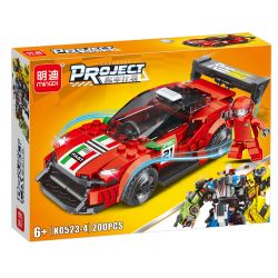 MINGDI LEIBAO K0523 0523 non  GÓI XE SANG 8 MẪU bộ đồ chơi xếp lắp ráp ghép mô hình Racers Đua Tốc Độ 1602 khối