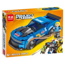 MINGDI LEIBAO K0523 0523 non  GÓI XE SANG 8 MẪU bộ đồ chơi xếp lắp ráp ghép mô hình Racers Đua Tốc Độ 1602 khối