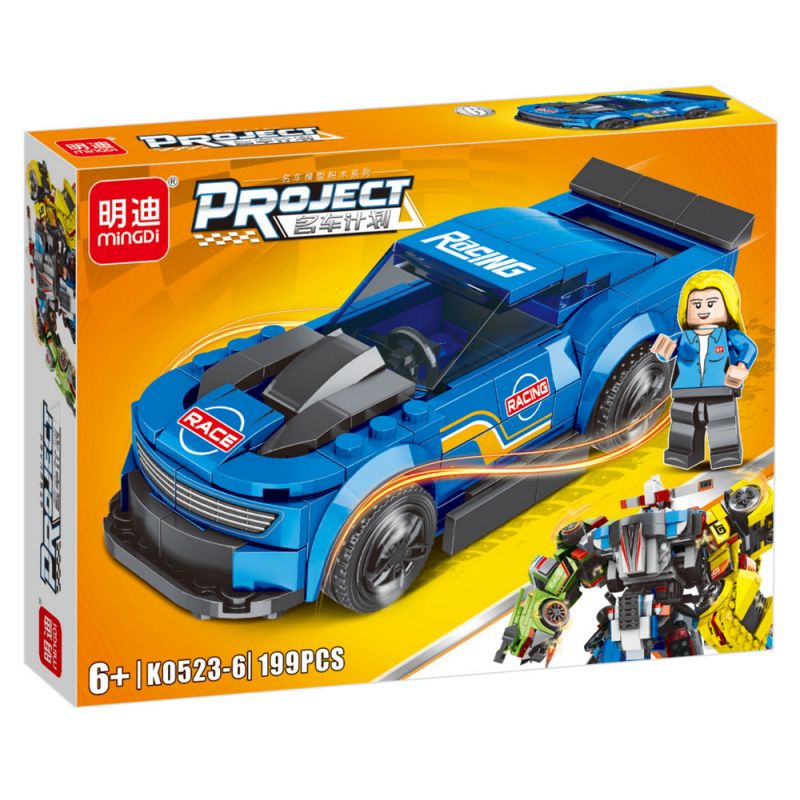 MINGDI LEIBAO K0523 0523 non  GÓI XE SANG 8 MẪU bộ đồ chơi xếp lắp ráp ghép mô hình Racers Đua Tốc Độ 1602 khối