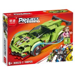 MINGDI LEIBAO K0523 0523 non  GÓI XE SANG 8 MẪU bộ đồ chơi xếp lắp ráp ghép mô hình Racers Đua Tốc Độ 1602 khối