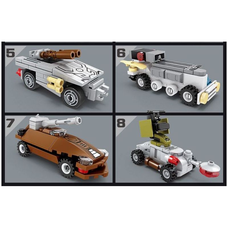 Kazi KY6630 6630 non  VŨ TRỤ THỨ BA CÓ 8 LOẠI PHƯƠNG TIỆN TRUY ĐUỔI TIA CHỚP TRINH SÁT CƠ ĐỘNG DÂN DỤNG XE TĂNG CHỐNG TRỌNG LỰC MÁY ĐƠN GIẢN RỖNG PHÁO KÉP HỎA HẠNG NẶNG DI MỘT NÒNG VÀ XUNG ĐIỆN. bộ đồ chơi xếp lắp ráp ghép mô hình THIRD UNIVERSE 427 khối