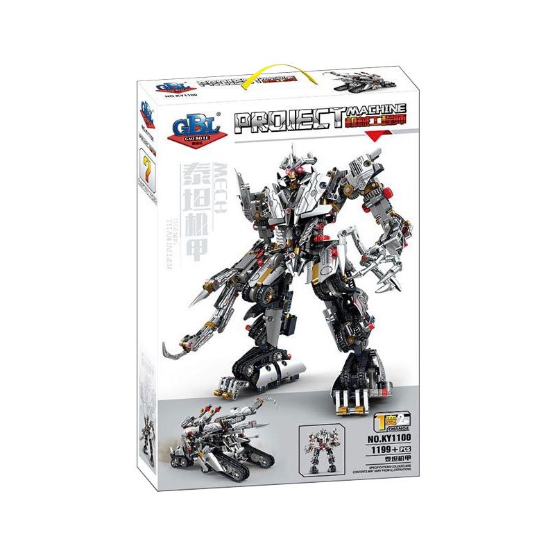 GBL KY1100 1100 non  KỸ SƯ CƠ KHÍ TITAN MECHA bộ đồ chơi xếp lắp ráp ghép mô hình  Kỹ Thuật Công Nghệ Cao Mô Hình Phương Tiện 1199 khối