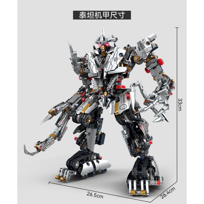 GBL KY1100 1100 non  KỸ SƯ CƠ KHÍ TITAN MECHA bộ đồ chơi xếp lắp ráp ghép mô hình  Kỹ Thuật Công Nghệ Cao Mô Hình Phương Tiện 1199 khối