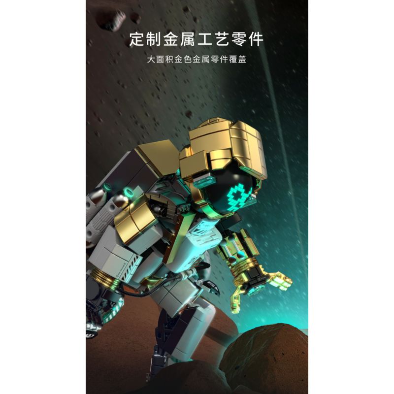 TAKUKI T5003 5003 non  THÁM HIỂM KHÔNG GIAN CHIẾN BINH PHI HÀNH SAO HỎA bộ đồ chơi xếp lắp ráp ghép mô hình SPACE EXPLANATION