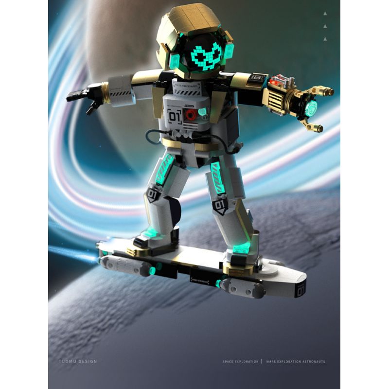 TAKUKI T5003 5003 non  THÁM HIỂM KHÔNG GIAN CHIẾN BINH PHI HÀNH SAO HỎA bộ đồ chơi xếp lắp ráp ghép mô hình SPACE EXPLANATION