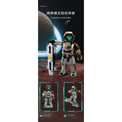 TAKUKI T5003 5003 non  THÁM HIỂM KHÔNG GIAN CHIẾN BINH PHI HÀNH SAO HỎA bộ đồ chơi xếp lắp ráp ghép mô hình SPACE EXPLANATION