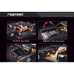 SMART CUTE TREE T2055 2055 non  XE LIMOUSINE HỒNG KỲ tỷ lệ 1:26 bộ đồ chơi xếp lắp ráp ghép mô hình Creator Sáng Tạo 608 khối