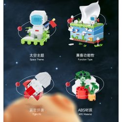 MOYU BLOCK MY97031 97031 non  CẢNH PHI HÀNH GIA KHÔNG GIAN HỘP KHĂN GIẤY LỚN bộ đồ chơi xếp lắp ráp ghép mô hình Gear TISSUE BOX Đồ Lắp Ghép 1289 khối