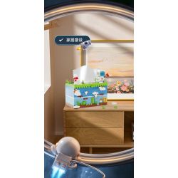 MOYU BLOCK MY97031 97031 non  CẢNH PHI HÀNH GIA KHÔNG GIAN HỘP KHĂN GIẤY LỚN bộ đồ chơi xếp lắp ráp ghép mô hình Gear TISSUE BOX Đồ Lắp Ghép 1289 khối
