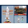 SEMBO 203353 non  MỘT QUỐC GIA HÙNG MẠNH XE PHÓNG TRƯỜNG CHINH 5B bộ đồ chơi xếp lắp ráp ghép mô hình City LONG MARCH 5B Thành Phố 452 khối