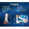 SEMBO 203353 non  MỘT QUỐC GIA HÙNG MẠNH XE PHÓNG TRƯỜNG CHINH 5B bộ đồ chơi xếp lắp ráp ghép mô hình City LONG MARCH 5B Thành Phố 452 khối