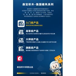 SEMBO 203349 203350 203351 203348 non  MỘT ĐẤT NƯỚC HÙNG MẠNH 4 SỰ KẾT HỢP CỦA ZHURONGHAO bộ đồ chơi xếp lắp ráp ghép mô hình 511 khối