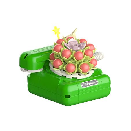 JAKI JK2718 2718 non  NHẬT KÝ THỰC VẬT ĐIỆN THOẠI NHỎ NỞ HOA ĐÀO bộ đồ chơi xếp lắp ráp ghép mô hình Creator PLANTE Sáng Tạo