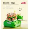 JAKI JK2718 2718 non  NHẬT KÝ THỰC VẬT ĐIỆN THOẠI NHỎ NỞ HOA ĐÀO bộ đồ chơi xếp lắp ráp ghép mô hình Creator PLANTE Sáng Tạo