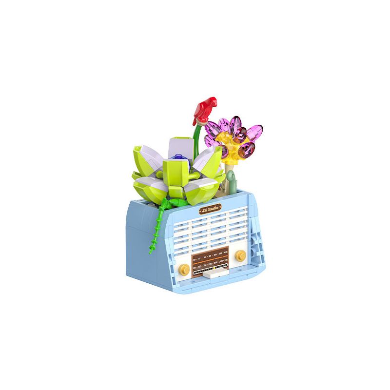 JAKI JK2717 2717 non Lego TẠP CHÍ THỰC VẬT JANE HAPPY RADIO bộ đồ chơi xếp lắp ráp ghép mô hình Creator PLANTE HAPPY RADIO Sáng Tạo