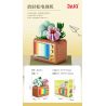 JAKI JK2716 2716 non  TẠP CHÍ THỰC VẬT TV THƯ GIÃN bộ đồ chơi xếp lắp ráp ghép mô hình Creator PLANTE RELAX TELEVISION Sáng Tạo