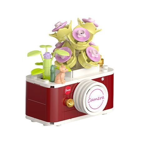 JAKI JK2715 2715 non  NHẬT KÝ THỰC VẬT MÁY ẢNH NHỎ HOA HẠNH PHÚC bộ đồ chơi xếp lắp ráp ghép mô hình Creator PLANTE HAPPY CAMERA Sáng Tạo