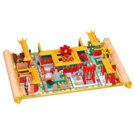 WEKKI 518001 non  TRUYỀN THUYẾT VỀ ZHEN HUÂN LET'S GO EMPRESS MỘT TRÒ CHƠI BOARD GAME LỚN bộ đồ chơi xếp lắp ráp ghép mô hình Board Games