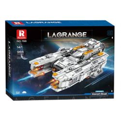 REOBRIX 788 non  LAGRANGE THUYỀN HỘ TỐNG SÚNG bộ đồ chơi xếp lắp ráp ghép mô hình INFINITE UNIVERSE LAGRANGE 966 khối