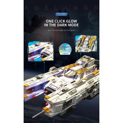 REOBRIX 788 non  LAGRANGE THUYỀN HỘ TỐNG SÚNG bộ đồ chơi xếp lắp ráp ghép mô hình INFINITE UNIVERSE LAGRANGE 966 khối