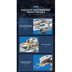 REOBRIX 788 non  LAGRANGE THUYỀN HỘ TỐNG SÚNG bộ đồ chơi xếp lắp ráp ghép mô hình INFINITE UNIVERSE LAGRANGE 966 khối