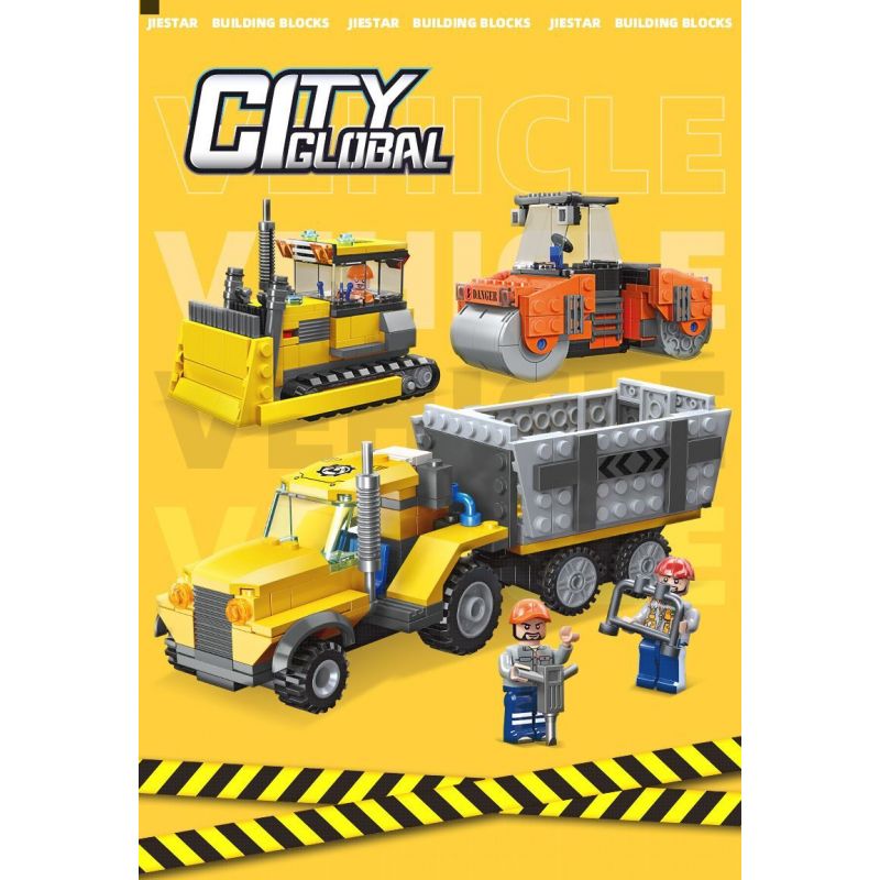 JIESTAR 51020 non  THÀNH PHỐ TOÀN CẦU MÁY ỦI bộ đồ chơi xếp lắp ráp ghép mô hình City BULLDOZER 218 khối