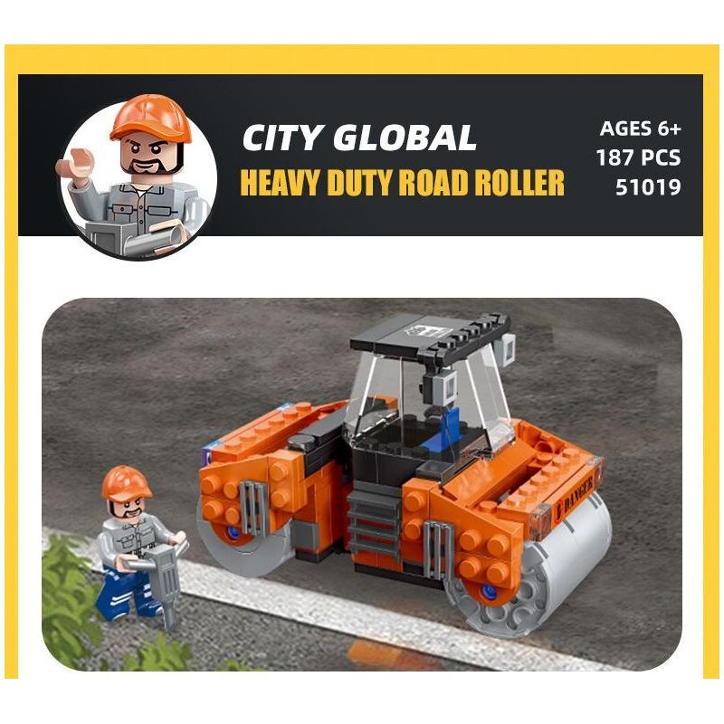 JIESTAR 51020 non  THÀNH PHỐ TOÀN CẦU MÁY ỦI bộ đồ chơi xếp lắp ráp ghép mô hình City BULLDOZER 218 khối