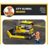 JIESTAR 51020 non  THÀNH PHỐ TOÀN CẦU MÁY ỦI bộ đồ chơi xếp lắp ráp ghép mô hình City BULLDOZER 218 khối