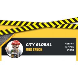 JIESTAR 51019 non  THÀNH PHỐ TOÀN CẦU CON LĂN HẠNG NẶNG bộ đồ chơi xếp lắp ráp ghép mô hình City HEAVY DUTY ROAD ROLLER 187 khối