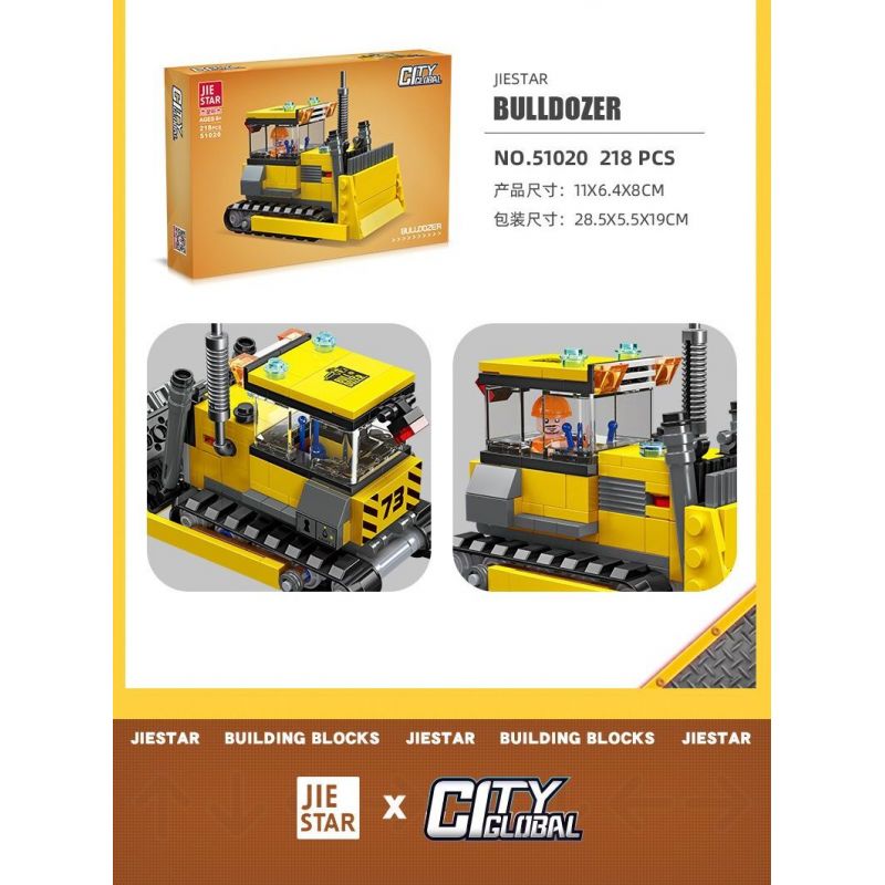 JIESTAR 51018 non  THÀNH PHỐ TOÀN CẦU XE ĐẠP ĐỊA HÌNH bộ đồ chơi xếp lắp ráp ghép mô hình City MUD TRUCK 177 khối