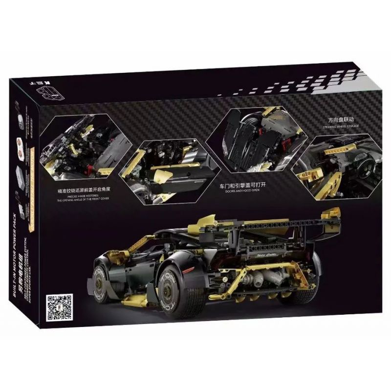 LINGRUI MODEL JIMU LIANGPIN 10600 non  LAMBO VÀNG ĐEN STO tỷ lệ 1:10 bộ đồ chơi xếp lắp ráp ghép mô hình  BLACK GOLD RAMBO LAMBORGHINI HURACÁN STO Kỹ Thuật Công Nghệ Cao Mô Hình Phương Tiện 2519 khối