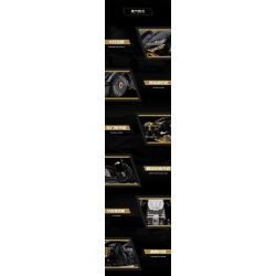 LINGRUI MODEL JIMU LIANGPIN 10600 non  LAMBO VÀNG ĐEN STO tỷ lệ 1:10 bộ đồ chơi xếp lắp ráp ghép mô hình  BLACK GOLD RAMBO LAMBORGHINI HURACÁN STO Kỹ Thuật Công Nghệ Cao Mô Hình Phương Tiện 2519 khối