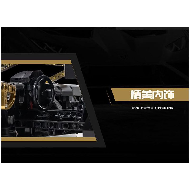 LINGRUI MODEL JIMU LIANGPIN 10600 non  LAMBO VÀNG ĐEN STO tỷ lệ 1:10 bộ đồ chơi xếp lắp ráp ghép mô hình  BLACK GOLD RAMBO LAMBORGHINI HURACÁN STO Kỹ Thuật Công Nghệ Cao Mô Hình Phương Tiện 2519 khối