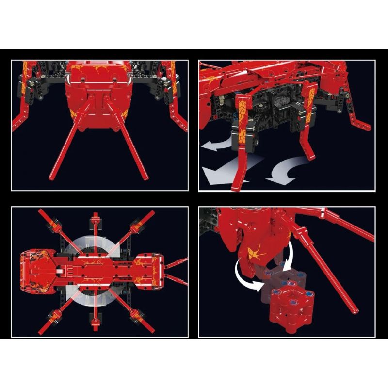 MouldKing 15068 Mould King 15068 non  LUÔN THAY ĐỔI VÀ NĂNG ĐỘNG KIẾN ​​ĐỎ bộ đồ chơi xếp lắp ráp ghép mô hình  RED ANT Kỹ Thuật Công Nghệ Cao Mô Hình Phương Tiện 786 khối