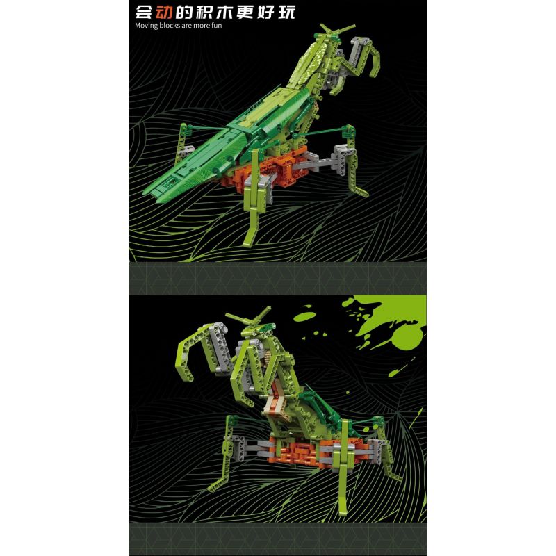 MouldKing 15060 Mould King 15060 non  LUÔN THAY ĐỔI VÀ MANTIS bộ đồ chơi xếp lắp ráp ghép mô hình  PRAYING MANTIS Kỹ Thuật Công Nghệ Cao Mô Hình Phương Tiện 738 khối