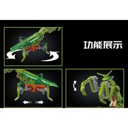 MouldKing 15060 Mould King 15060 non  LUÔN THAY ĐỔI VÀ MANTIS bộ đồ chơi xếp lắp ráp ghép mô hình  PRAYING MANTIS Kỹ Thuật Công Nghệ Cao Mô Hình Phương Tiện 738 khối