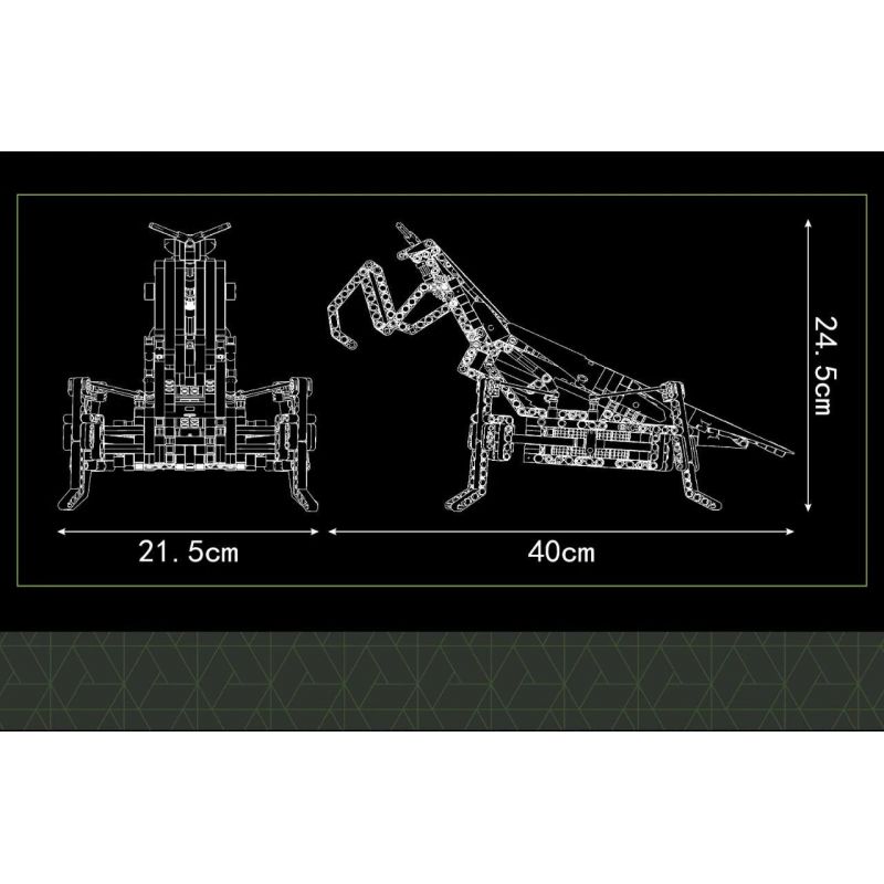 MouldKing 15060 Mould King 15060 non  LUÔN THAY ĐỔI VÀ MANTIS bộ đồ chơi xếp lắp ráp ghép mô hình  PRAYING MANTIS Kỹ Thuật Công Nghệ Cao Mô Hình Phương Tiện 738 khối