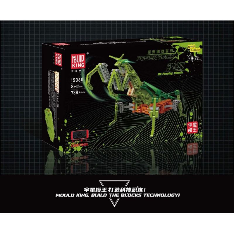 MouldKing 15060 Mould King 15060 non  LUÔN THAY ĐỔI VÀ MANTIS bộ đồ chơi xếp lắp ráp ghép mô hình  PRAYING MANTIS Kỹ Thuật Công Nghệ Cao Mô Hình Phương Tiện 738 khối