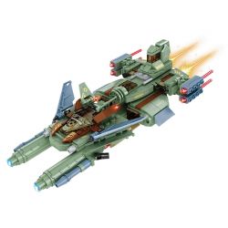 Kazi KY6629 6629 non  VŨ TRỤ THỨ BA PHÁO ĐÔI VÀ DU MỤC RÌU HẠNG NẶNG bộ đồ chơi xếp lắp ráp ghép mô hình The Third Universe Vũ Trụ Thứ 3 417 khối